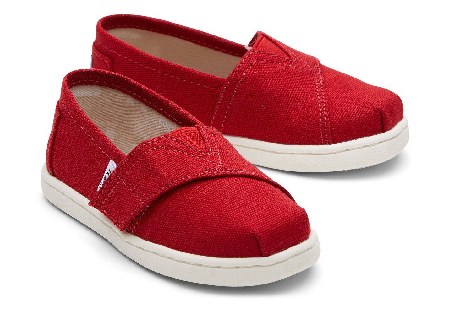 Toms Espadryle Dziecięce Czerwone - Alpargata Tiny Płócienne - 35XVFIMJT